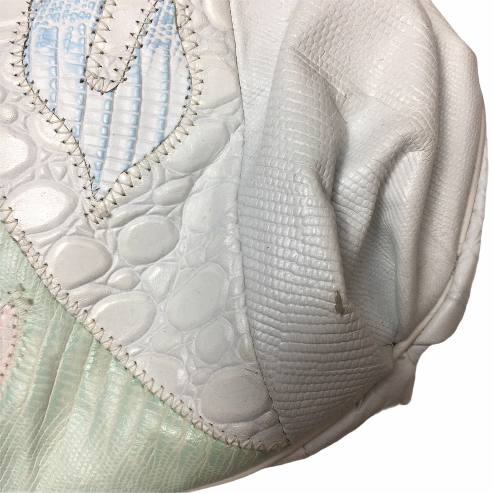 Vintage 80s Pastel Patchwork Crossbody Bag - Picture 8 of 8